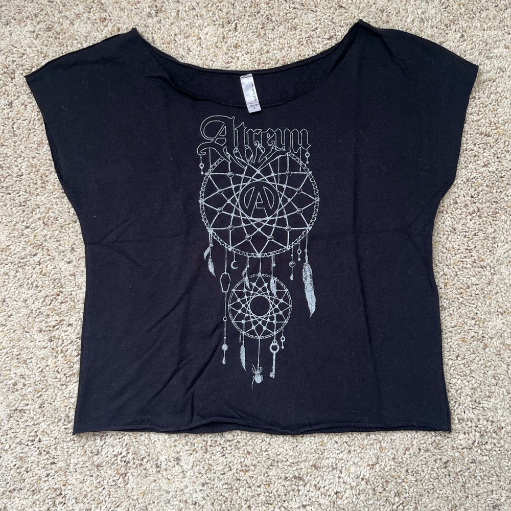 Atreyu Black Dreamcatcher Crop Top
